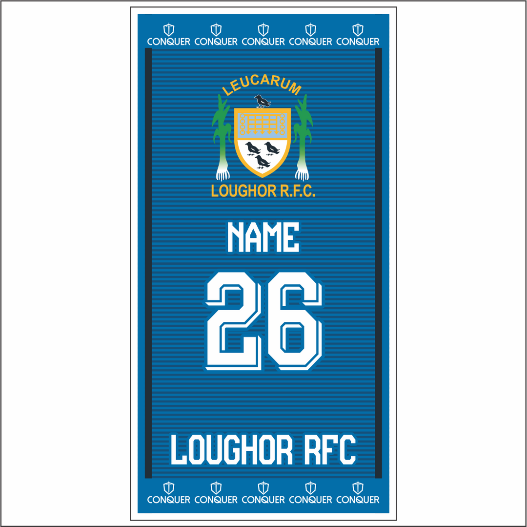 Loughor RFC 1XV Beach Towel