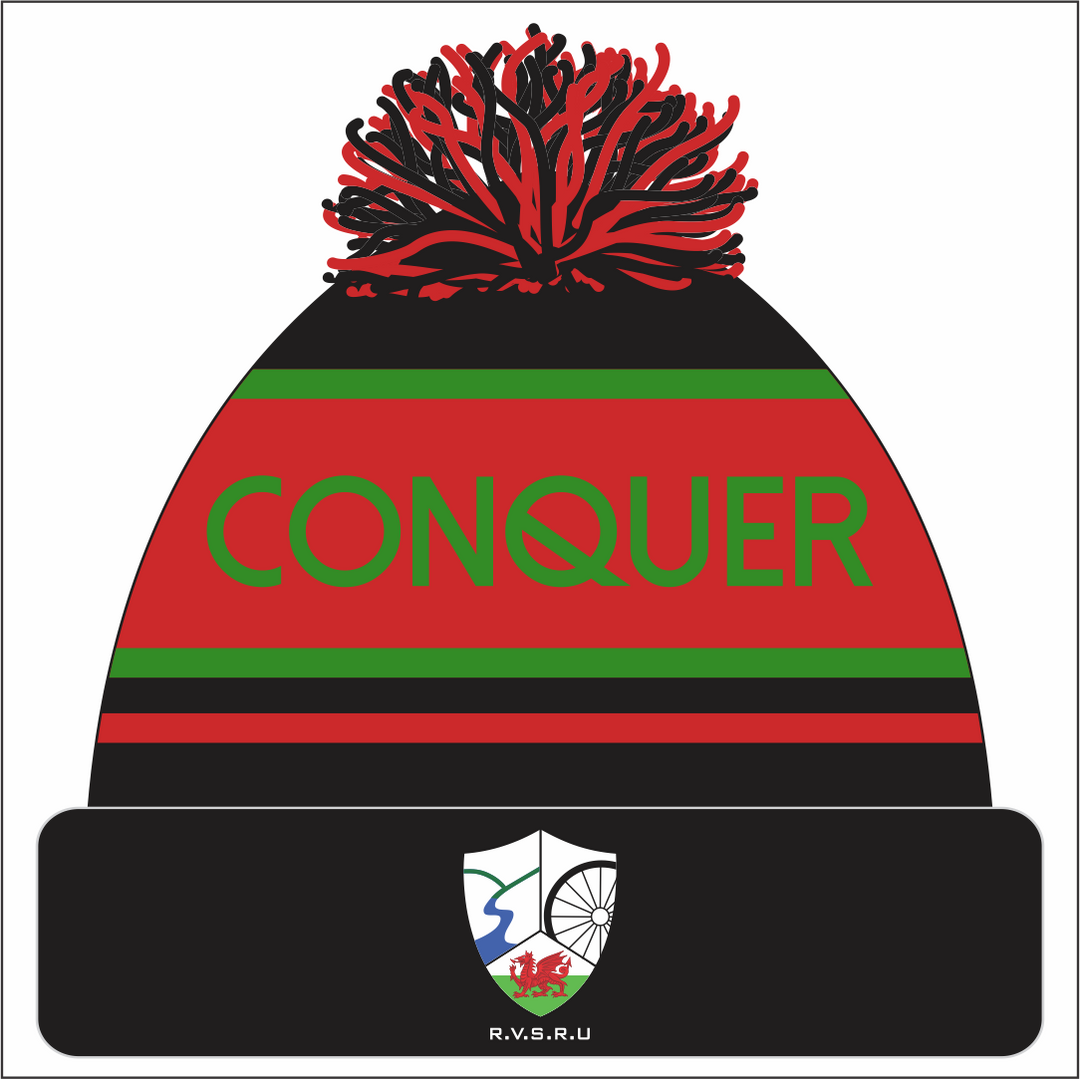 Rhymney Valley SCHOOLS Bobble Hat ADULT