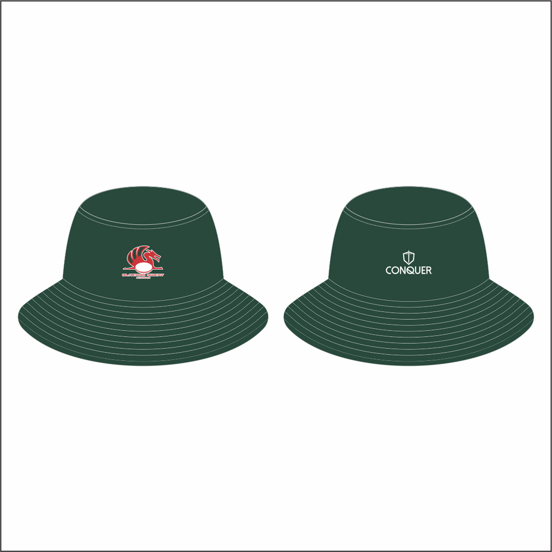 Blaenau Gwent Schools Reversible Bucket Hat KIDS - Red & Green