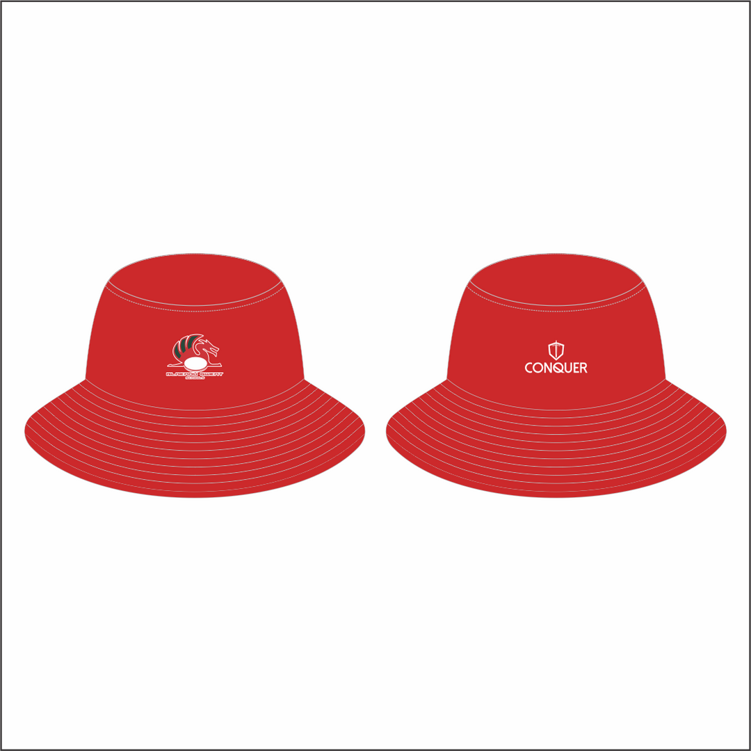 Blaenau Gwent Schools Reversible Bucket Hat ADULTS - Red & Green