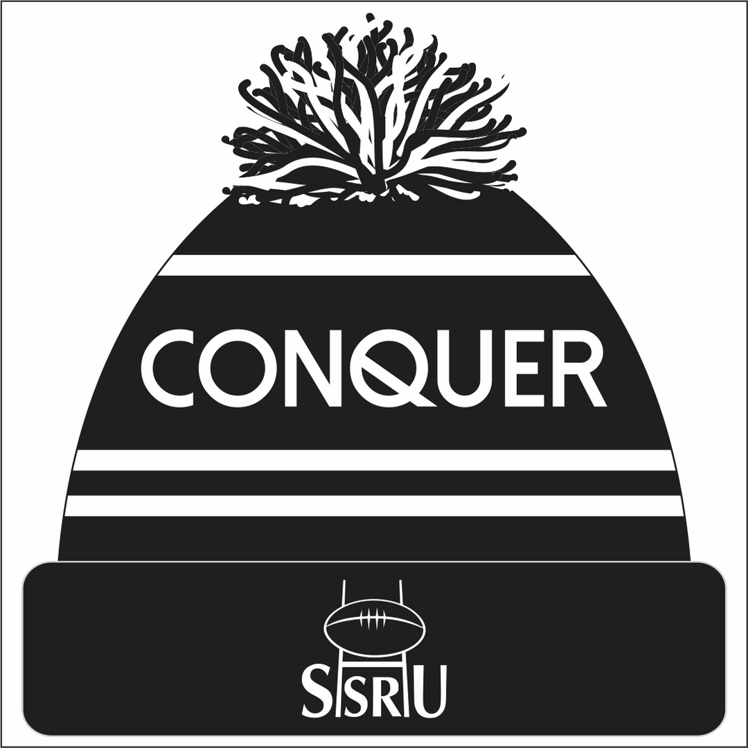 SSRU U16s (Blacks WEST) Bobble Hat ADULT - Black & White