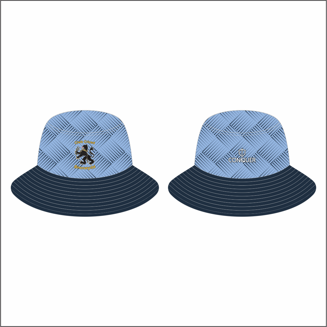 Clwb Criced Bronwydd Reversible Bucket Hat ADULT - Blue & Navy