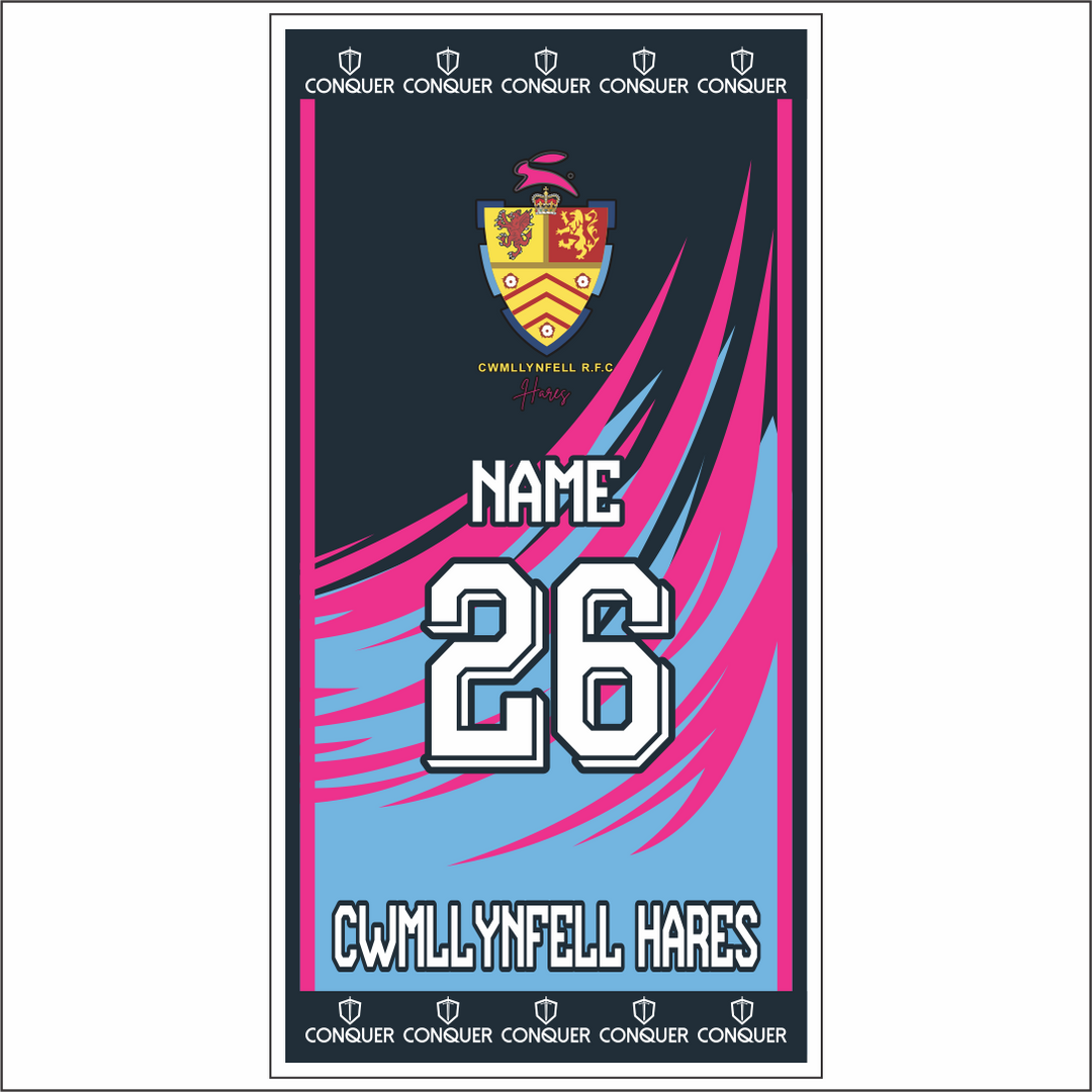 Cwmllynfell RFC Touch LADIES Beach Towel