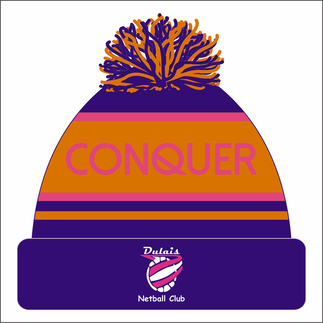 Dulais Netball Bobble Hat ADULT