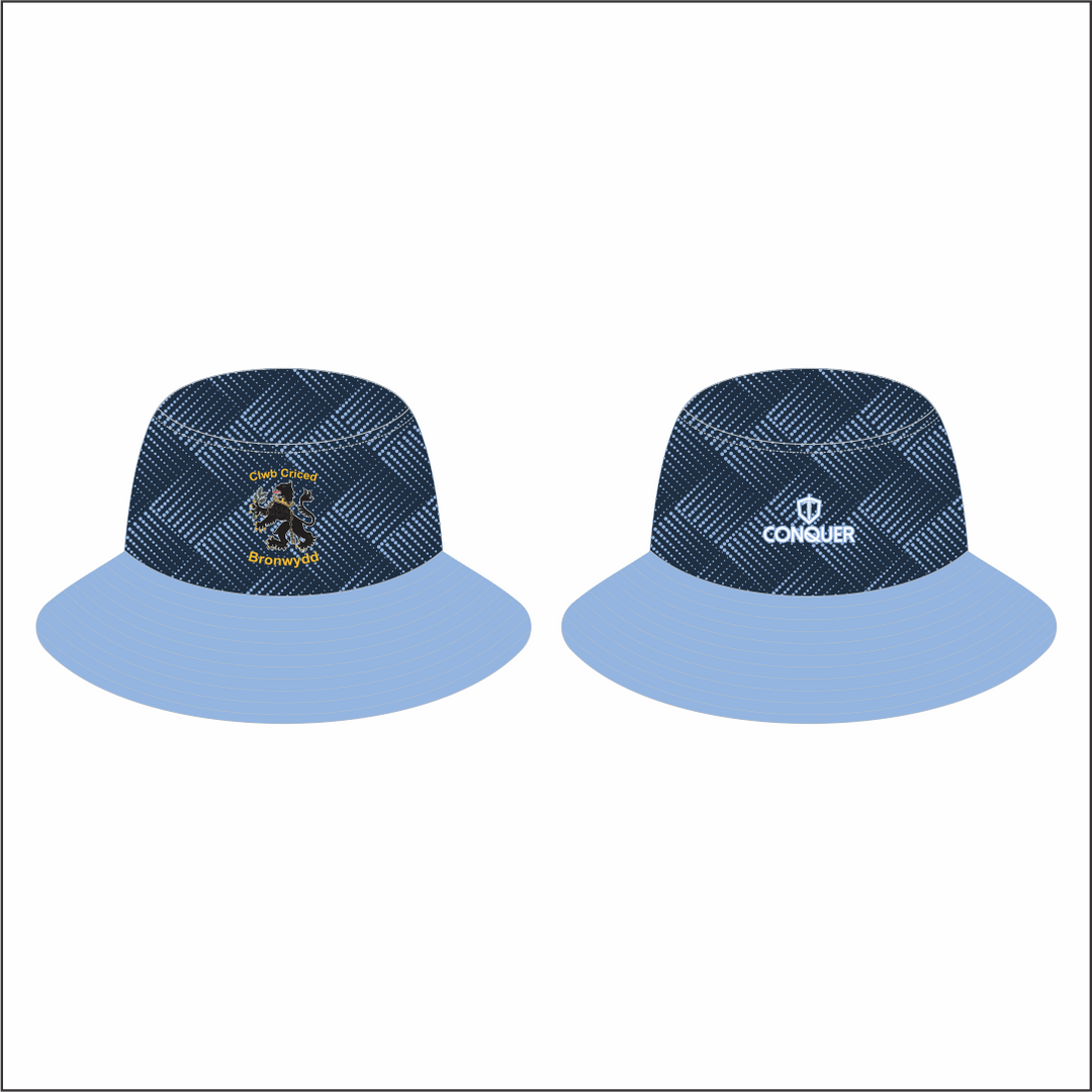Clwb Criced Bronwydd Reversible Bucket Hat ADULT - Blue & Navy