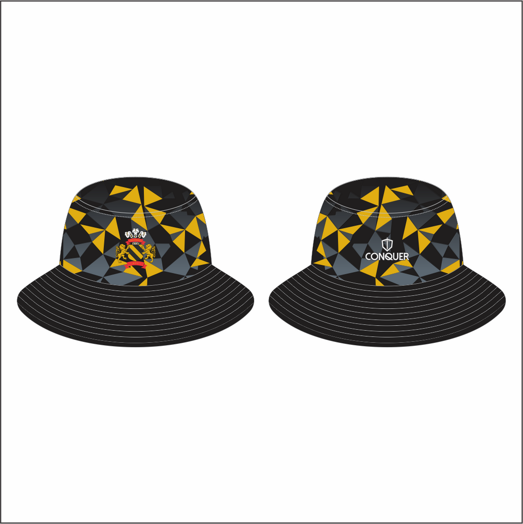 Talywain RFC Reversible Bucket Hat ADULT - Black & Yellow