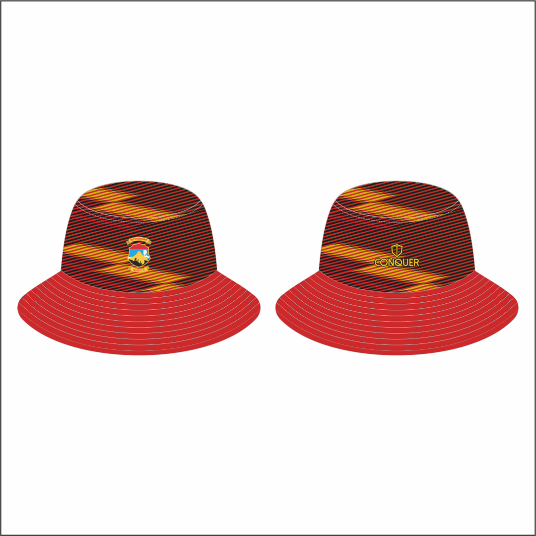 Brynmawr RFC Reversible Bucket Hat ADULT - Black & Yellow
