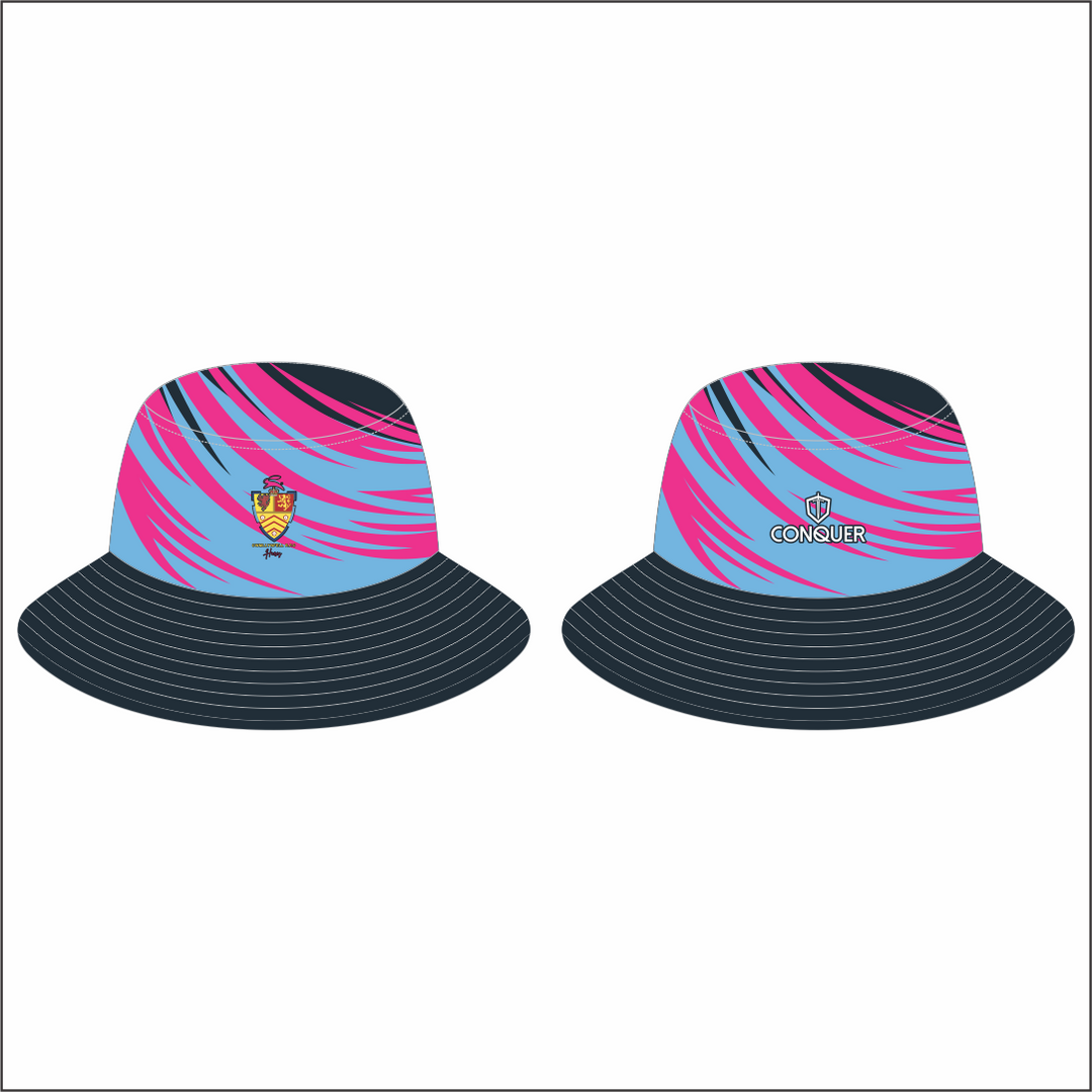 Cwmllynfell RFC Touch LADIES Reversible Bucket Hat ADULT - Navy & Pink
