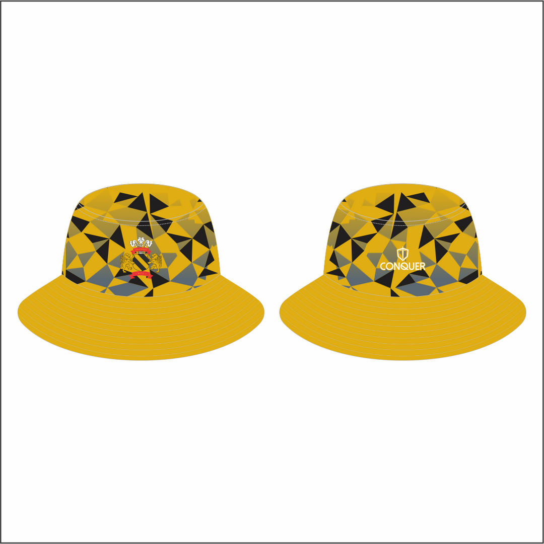 Talywain RFC Reversible Bucket Hat ADULT - Black & Yellow