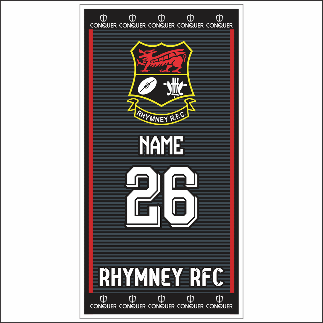 Rhymney RFC Beach Towel - 26/27