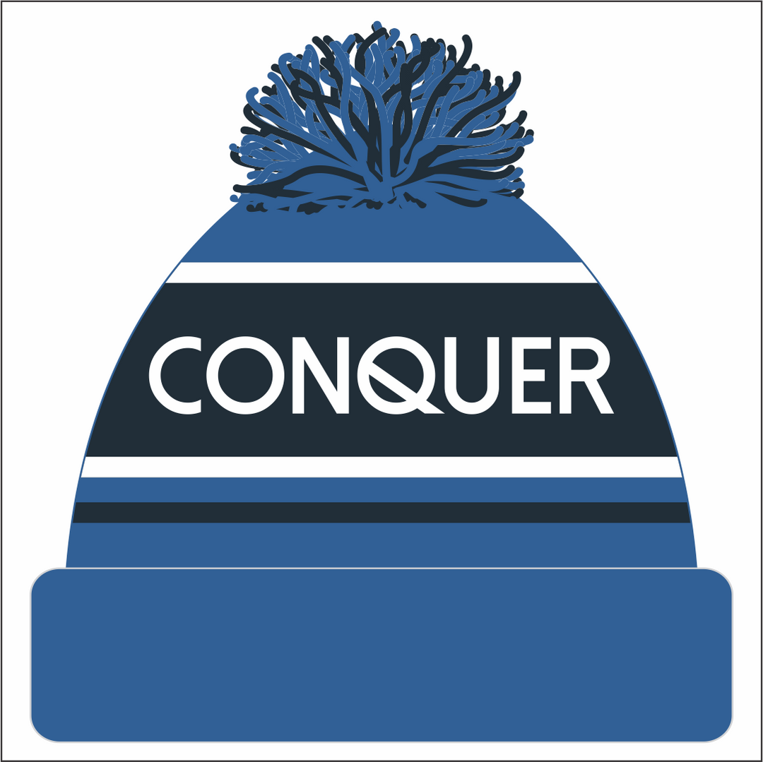 Loughor RFC Bobble Hat ADULT - Navy & Blue
