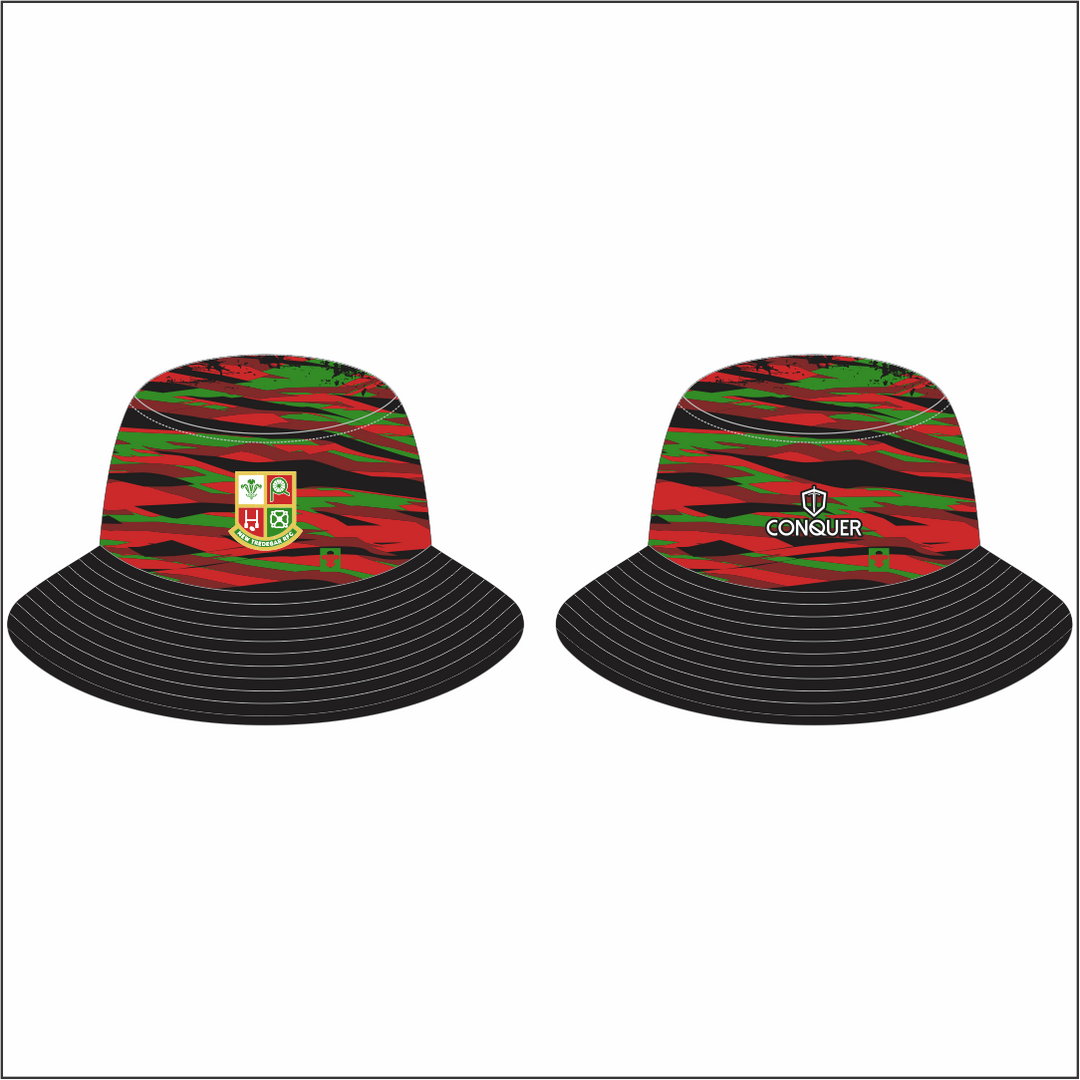 New Tredegar RFC Reversible Bucket Hat KIDS - Black & White