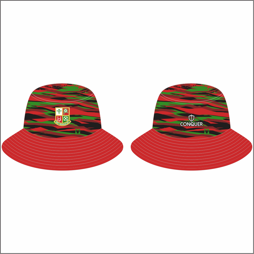 New Tredegar RFC Reversible Bucket Hat KIDS - Black & White