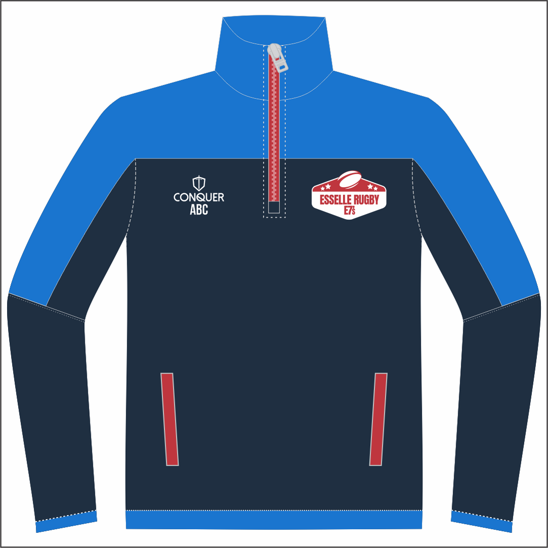 Esselle Rugby 7s MENS Team 1/4 Zip Polar Fleece Midlayer