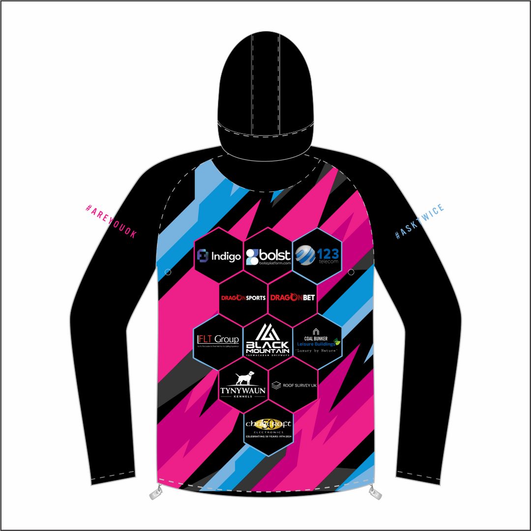 West Wales Jets FZ Body Patterned Light Running Jacket Kids
