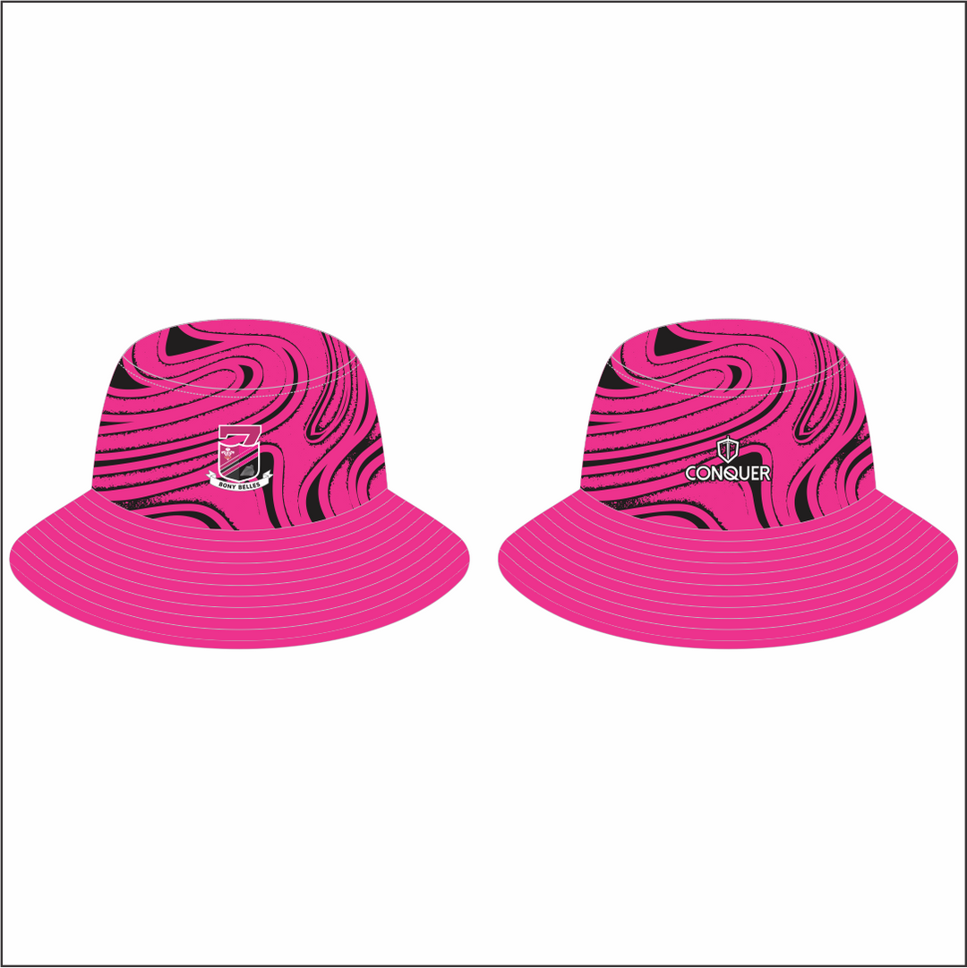 Bony Belles Reversible Bucket Hat ADULT - Black & Pink