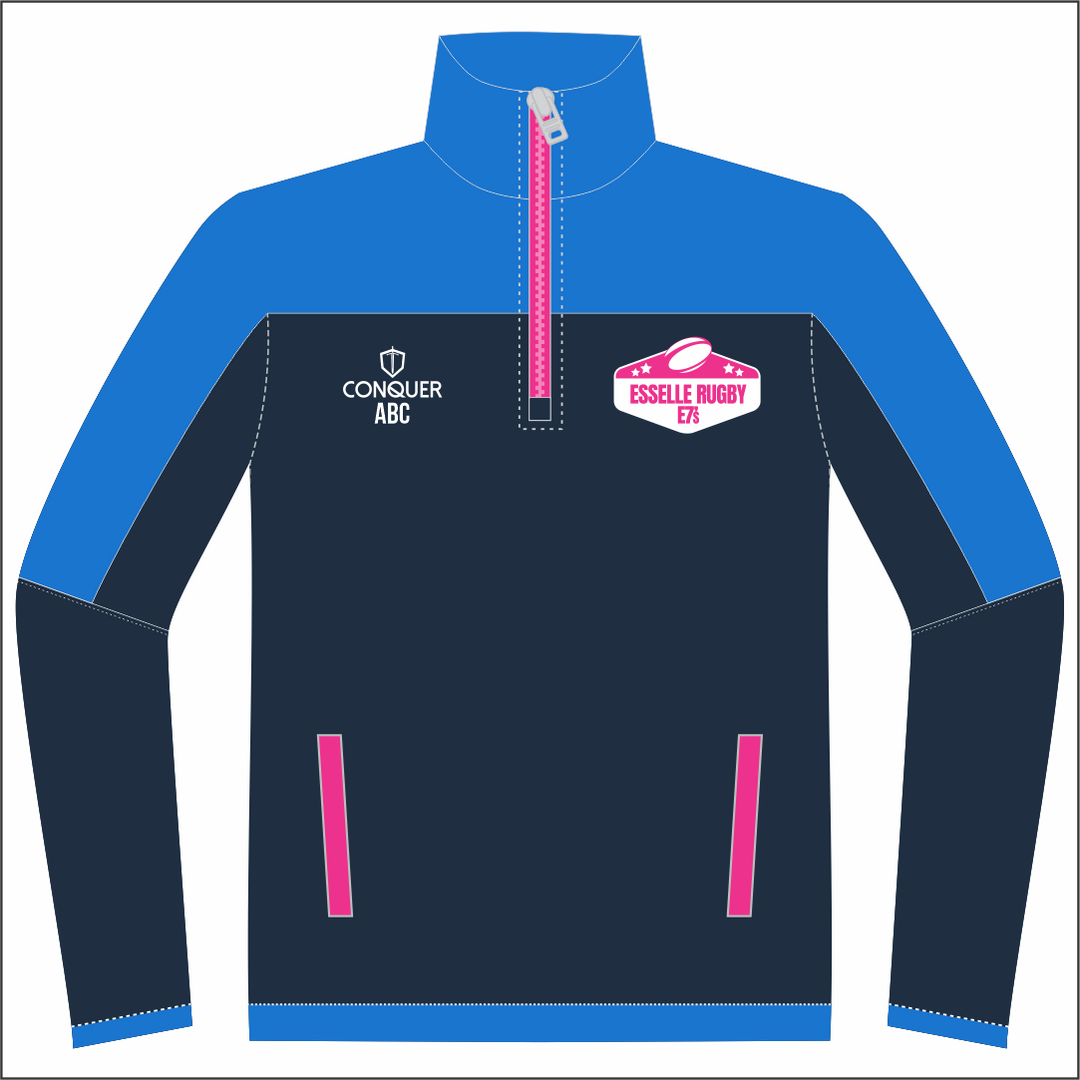Esselle Rugby 7s WOMENS Team 1/4 Zip Polar Fleece Midlayer KIDS