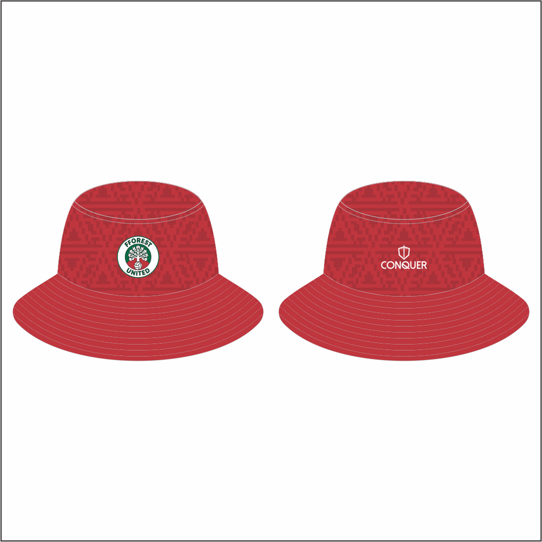 Fforest United Reversible Bucket Hat KIDS - Red & Green