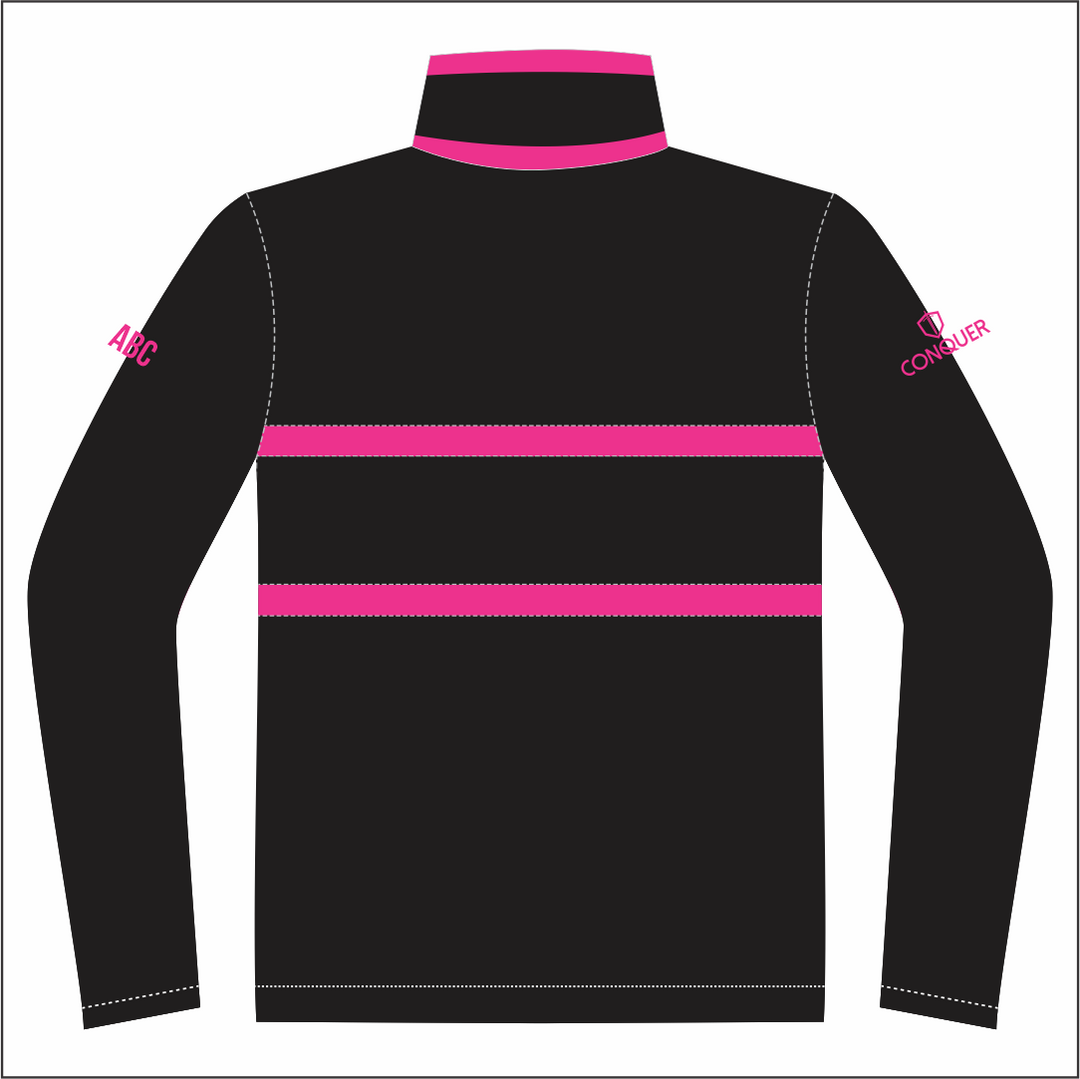 Saxon Zip Polar Fleece Midlayer (Black)