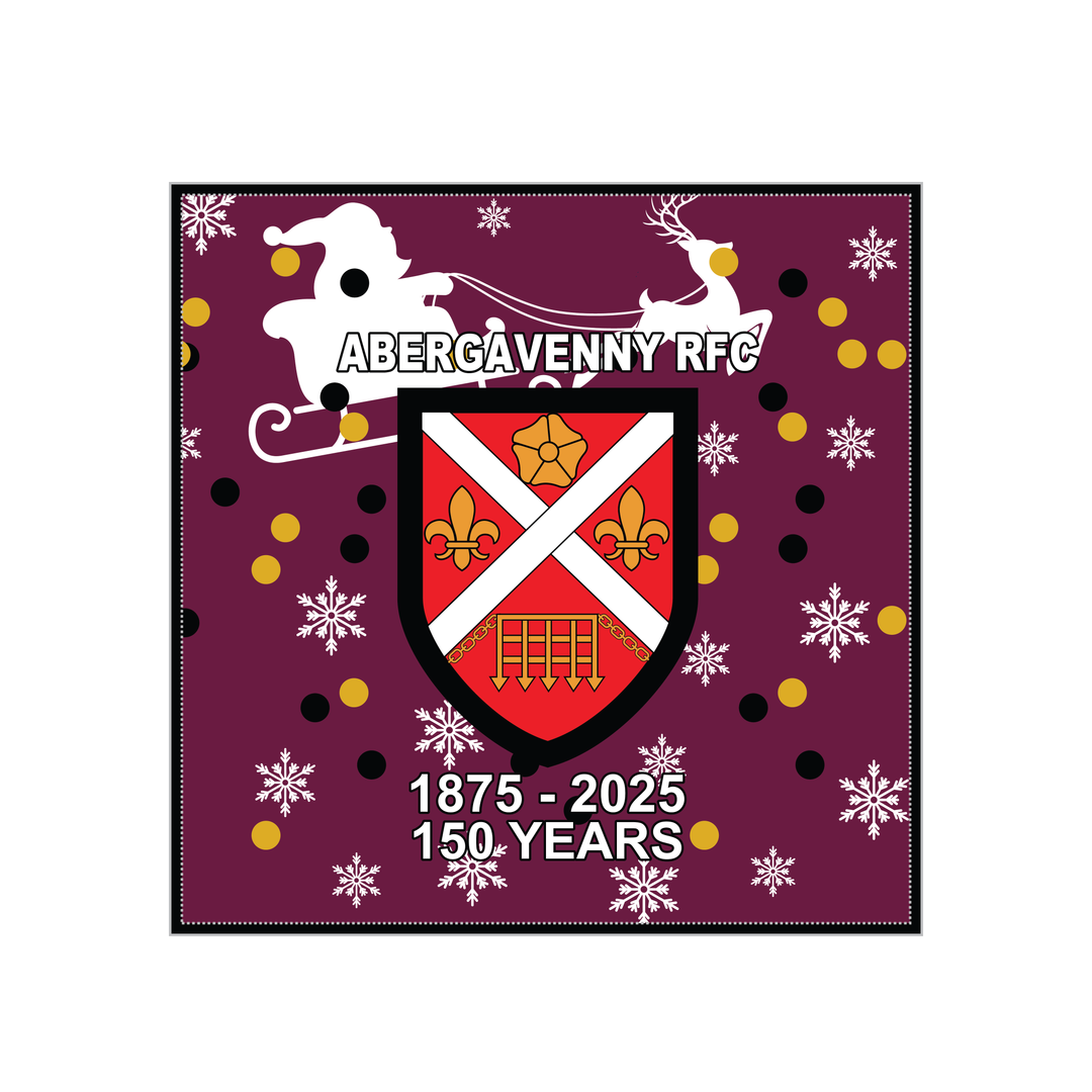 Abergavenny RFC Christmas Cushion