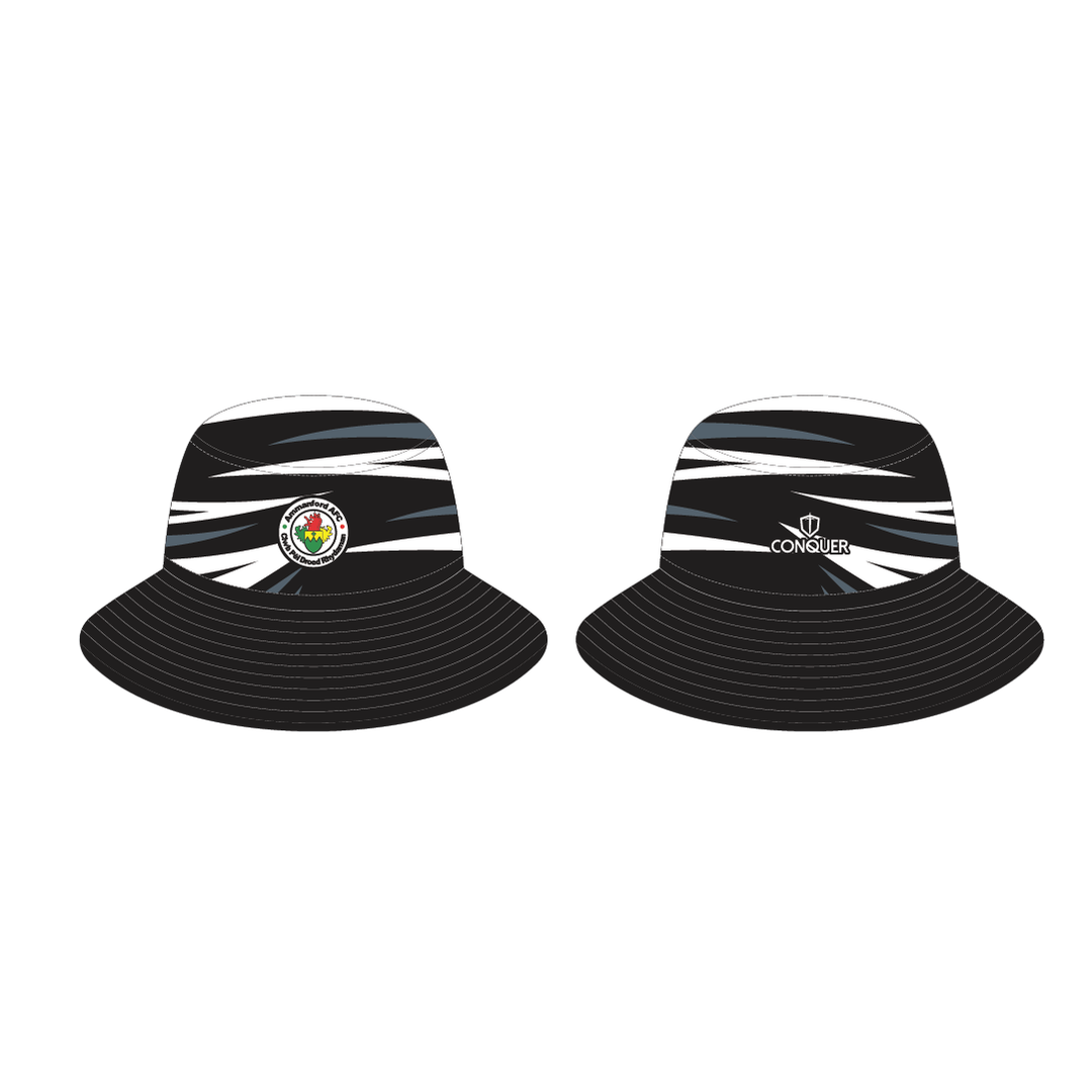 Ammanford AFC LADIES Reversible Bucket Hat KIDS - Black & White