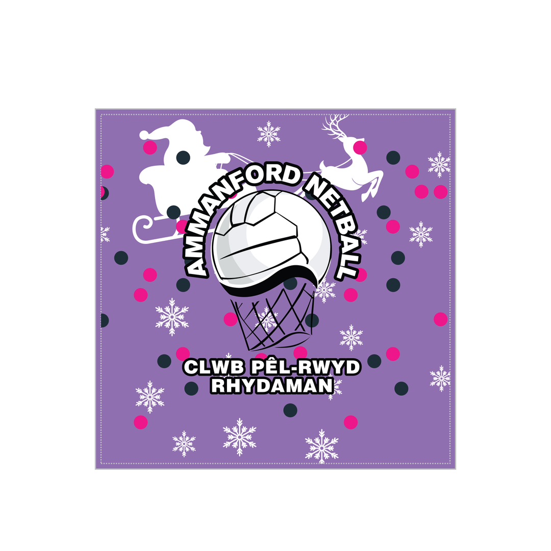 Ammanford Netball Christmas Cushion