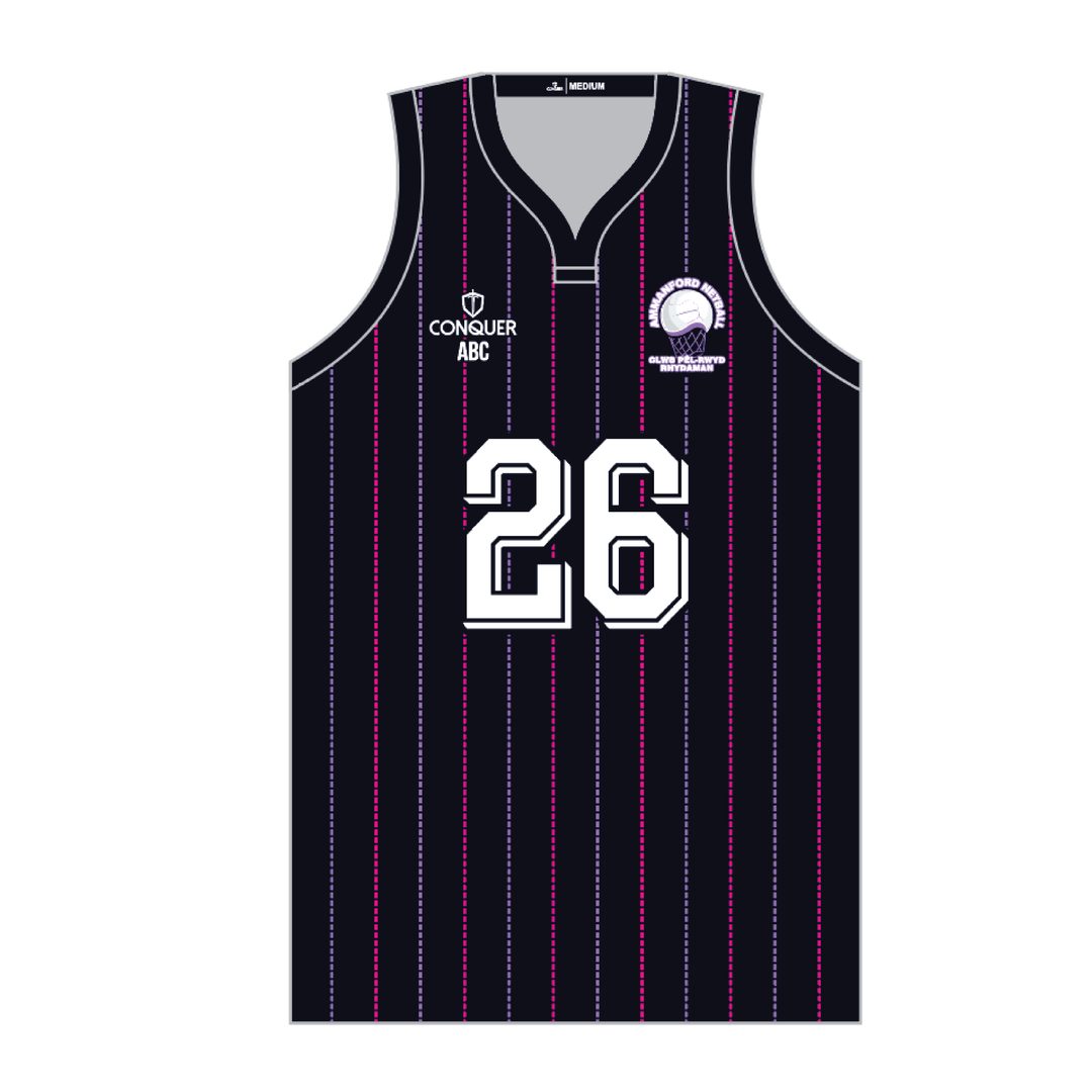 Ammanford Netball Sublimated Basketball Vest
