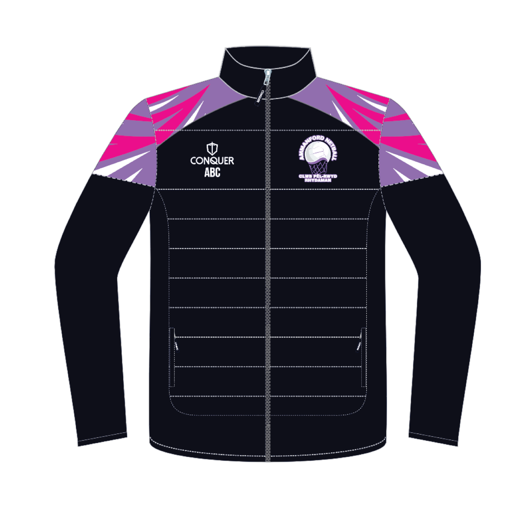 Ammanford Netball Full Zip Hybrid Track Jacket KIDS