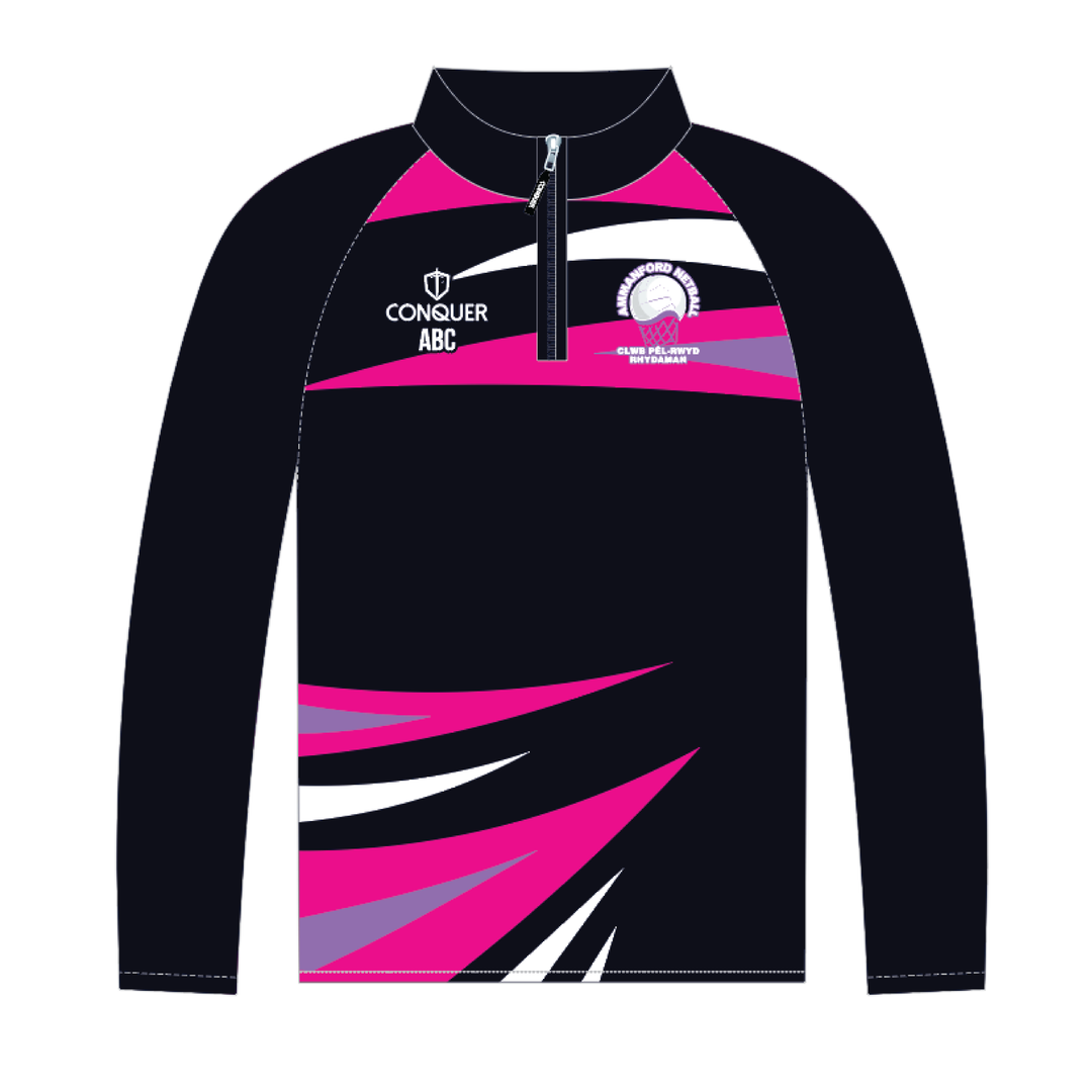 Ammanford Netball PRO 1/4 Zip Midlayer