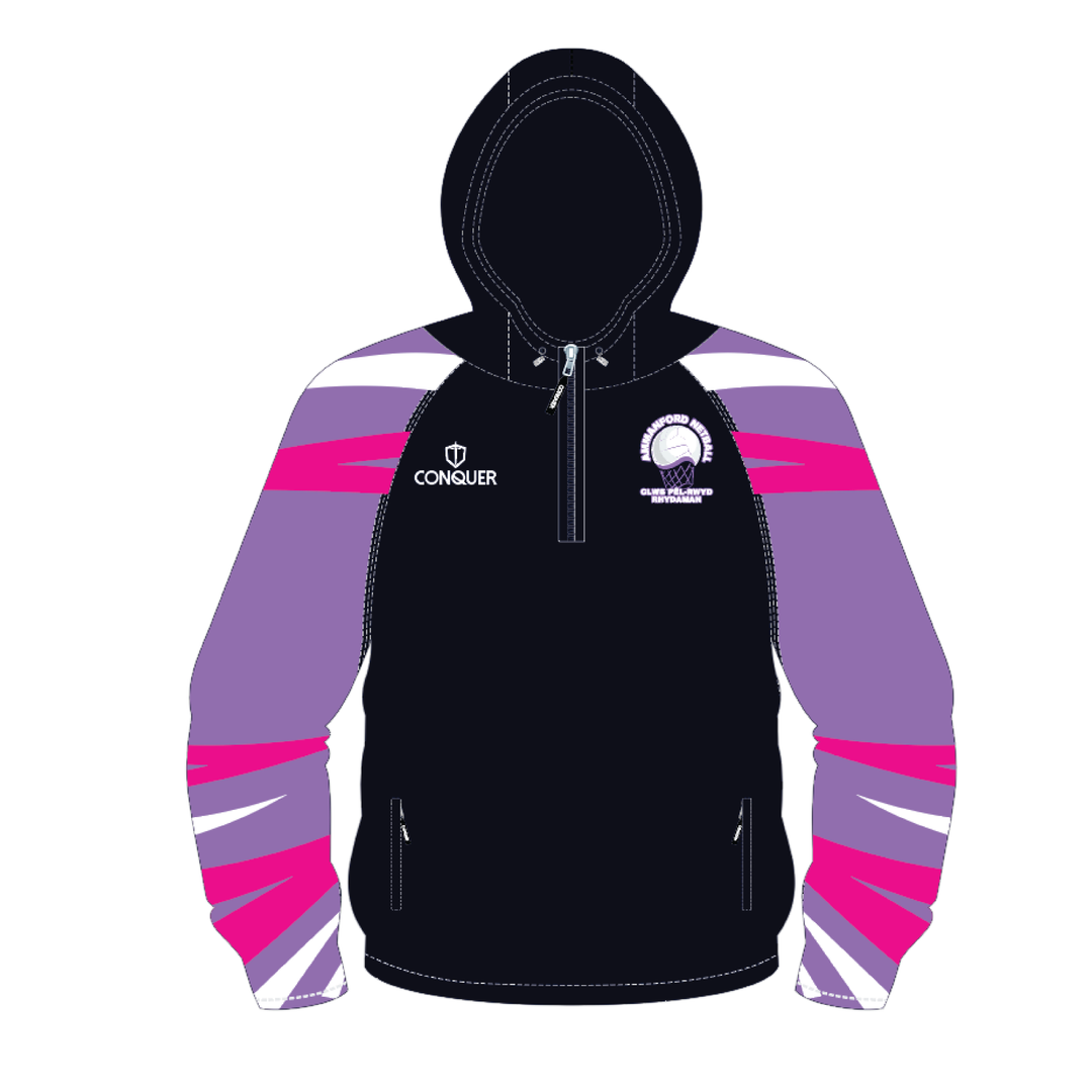 Ammanford Netball PRO Hooded Windbreaker