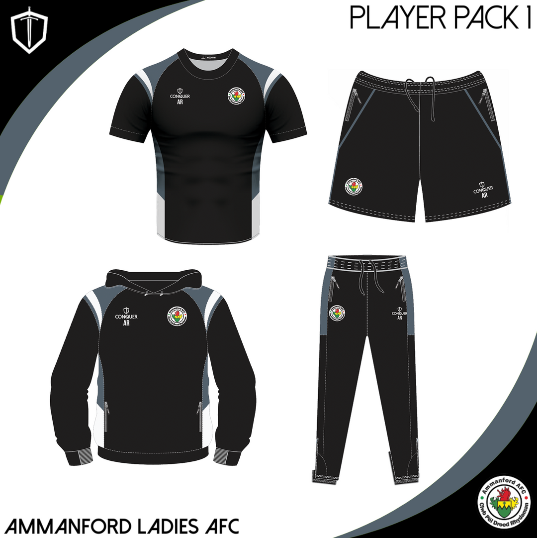 Ammanford AFC LADIES PLAYER PACK 1 ADULT Sizes