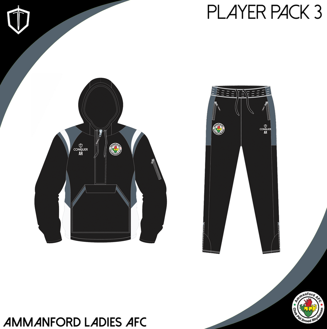 Ammanford AFC LADIES PLAYER PACK 3 ADULT Sizes