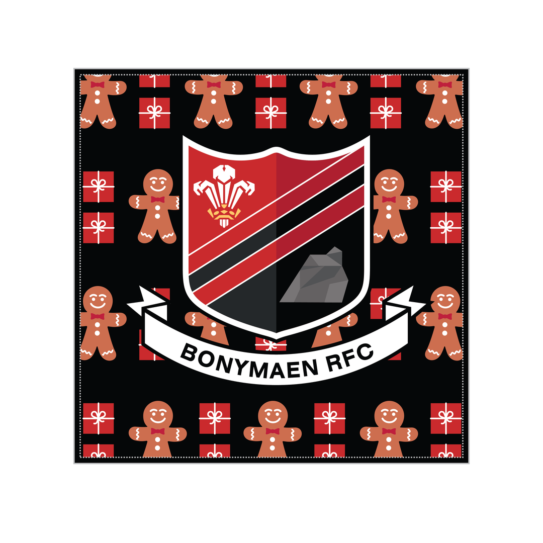 Bonymaen RFC Christmas Cushion