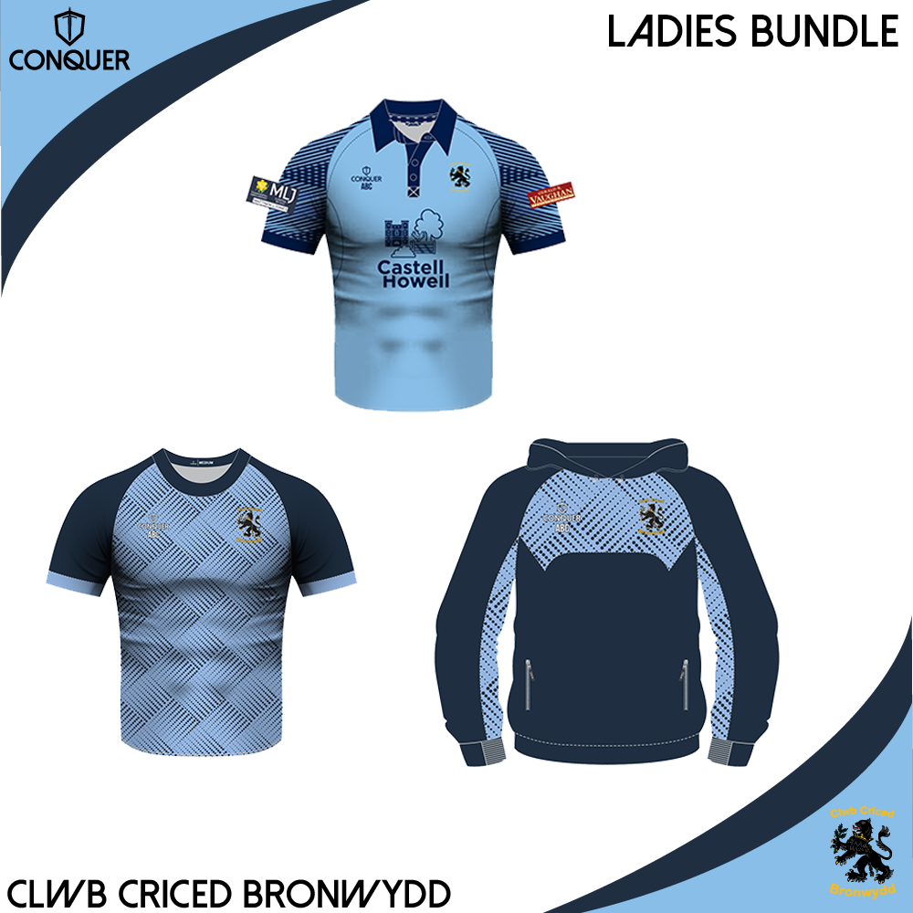 Clwb Criced Bronwydd Ladies PLAYER PACK ADULT Sizes