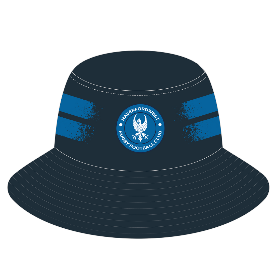 Haverfordwest RFC Reversible Bucket Hat ADULT - Blue & Navy