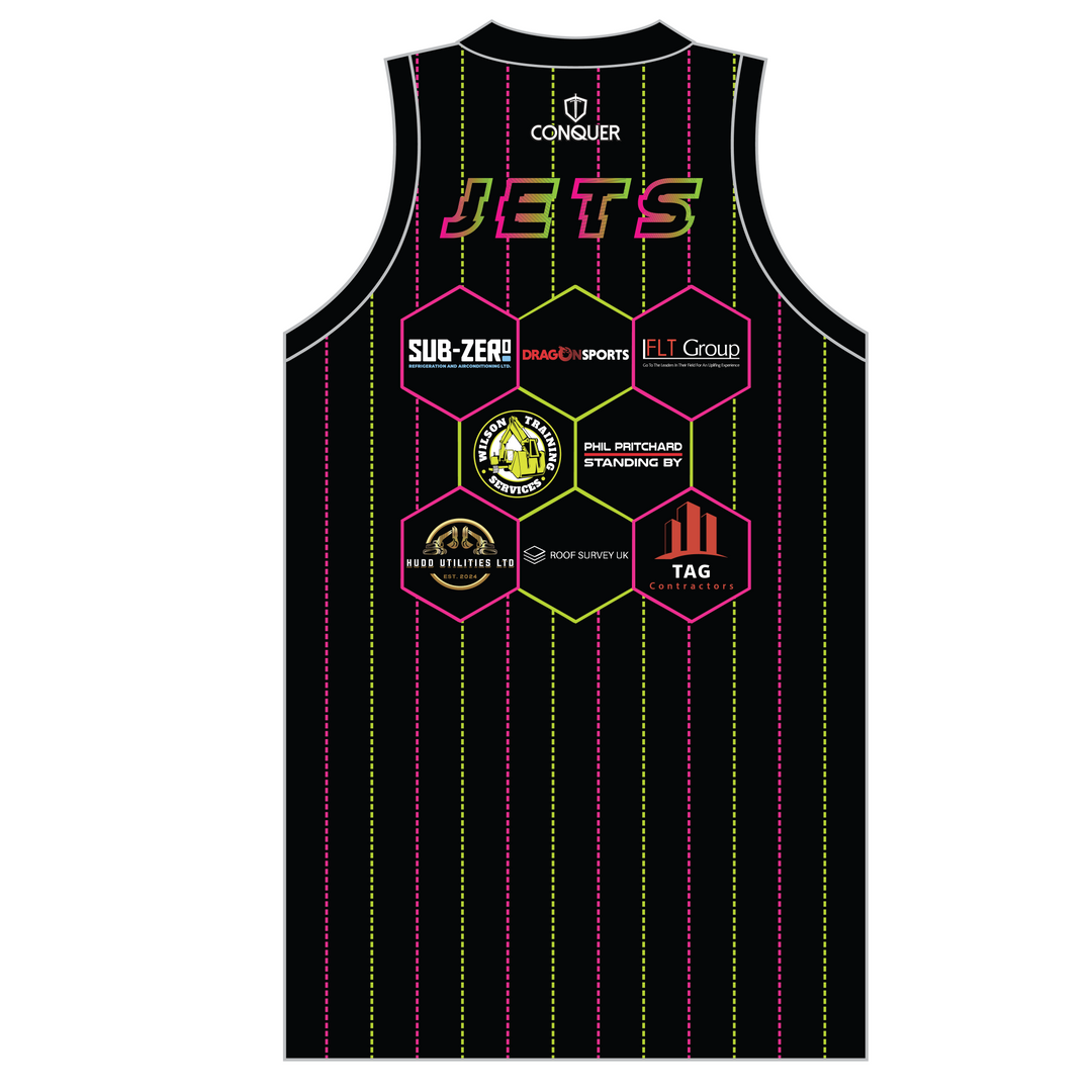South Wales Jets Black Sublimated Basketball Vest
