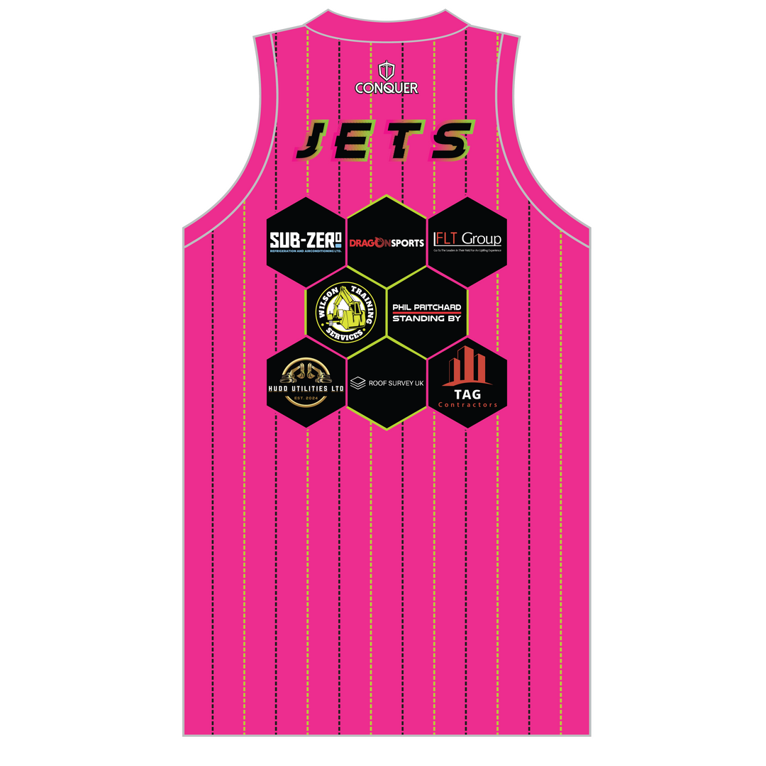 South Wales Jets Pink Sublimated Basketball Vest