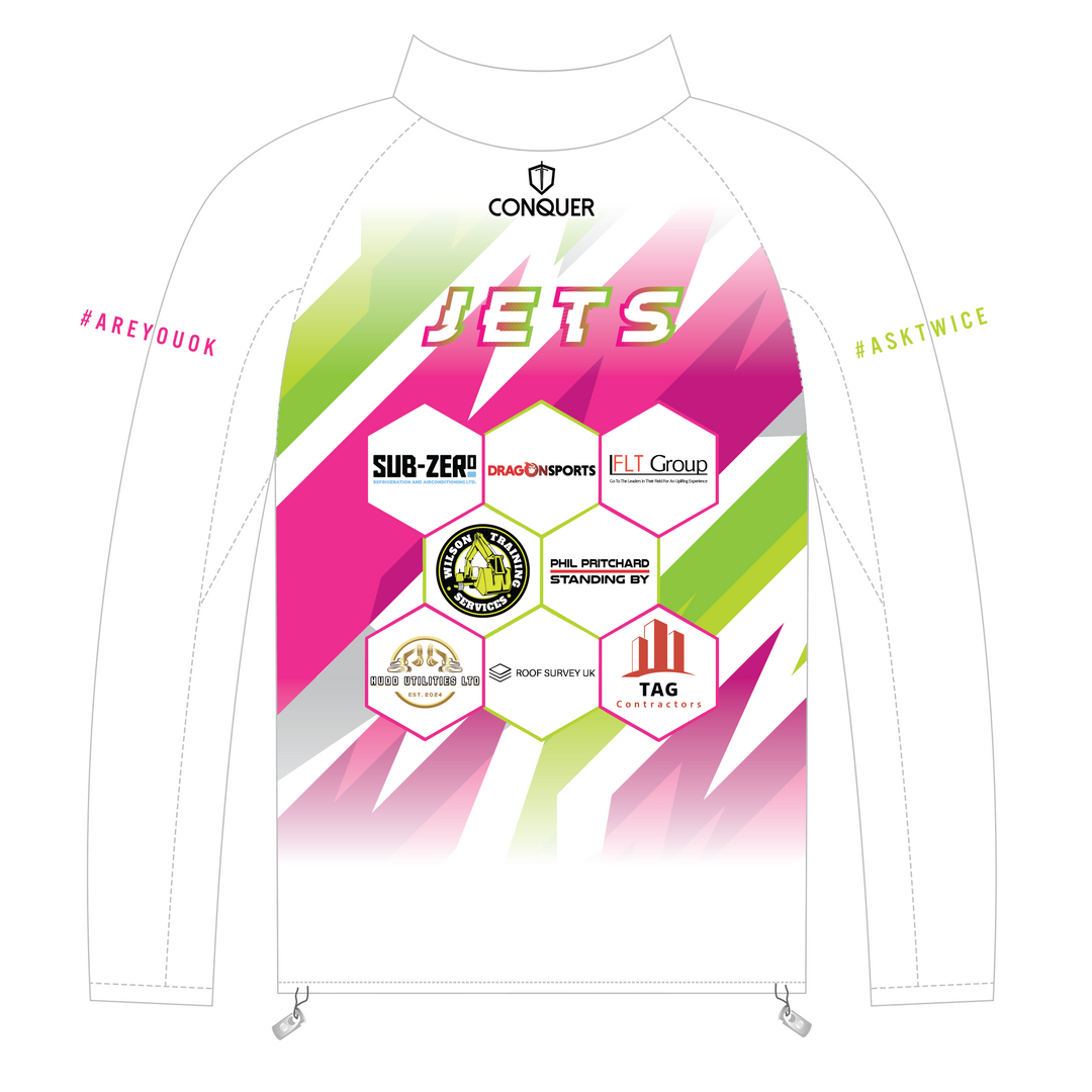 South Wales Jets White PRO 1/4 Zip Midlayer (Kids)