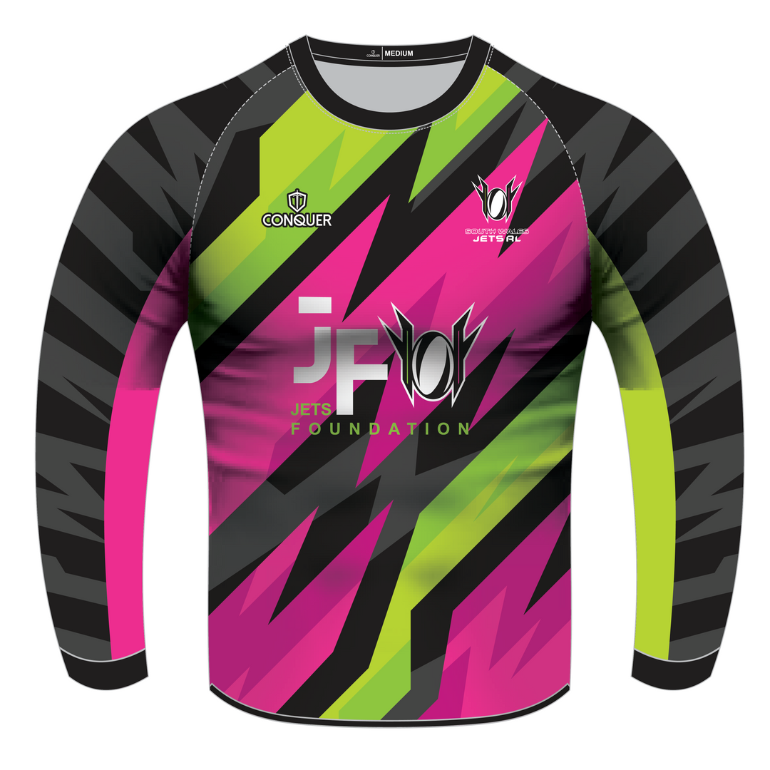 South Wales Jets Sublimated Long Sleeved Training Top