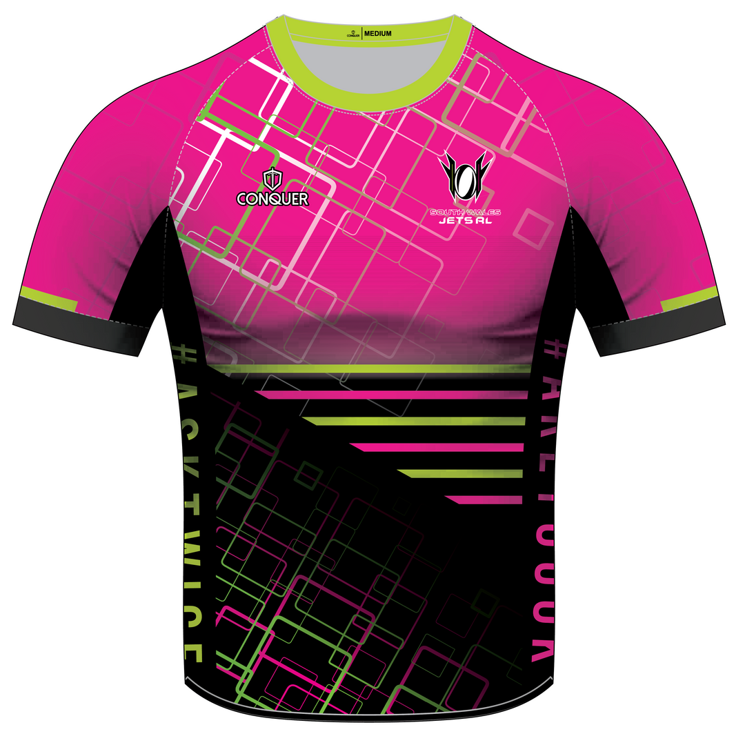 South Wales Jets Pink PRO Rugby Jersey (Kids)