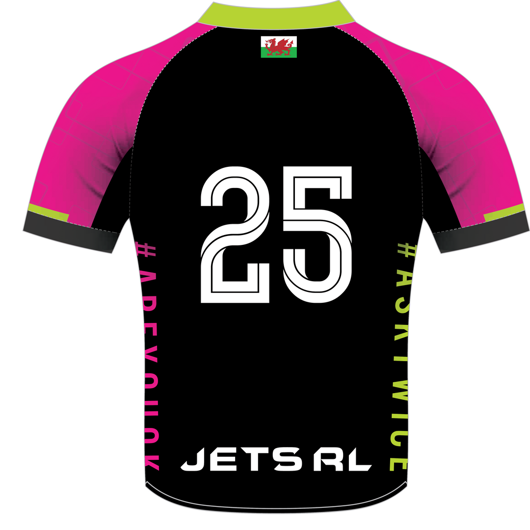 South Wales Jets Pink PRO Rugby Jersey (Kids)