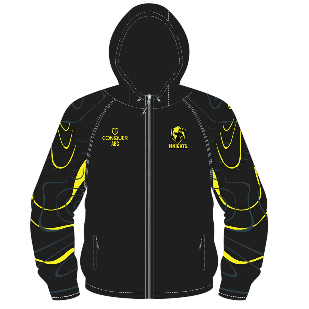 Conquer Knights PRO Full Zip Hooded Windbreaker KIDS
