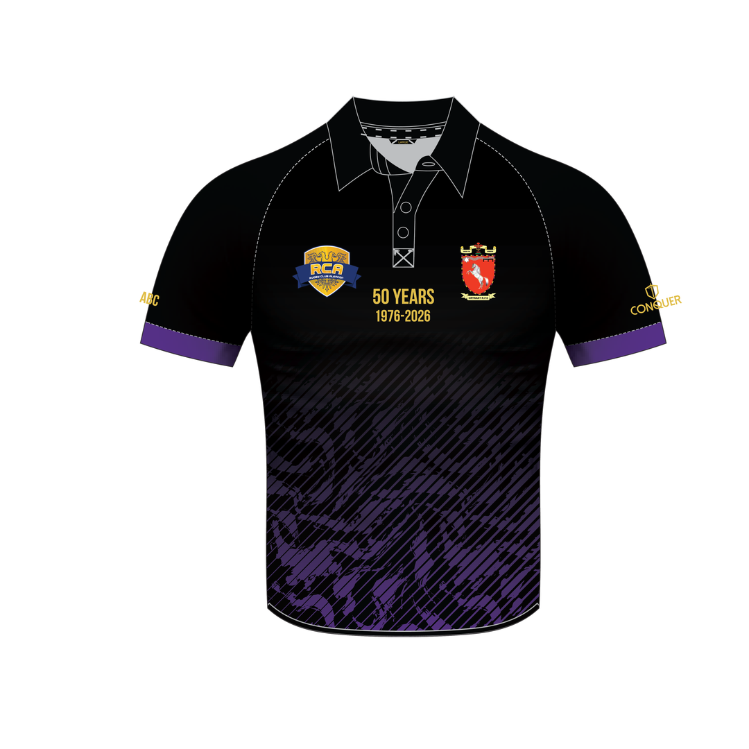 Crynant RFC Anniversary Sublimated Polo Shirt KIDS