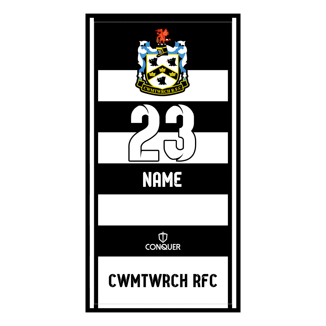 Cwmtwrch RFC Beach Towel 2