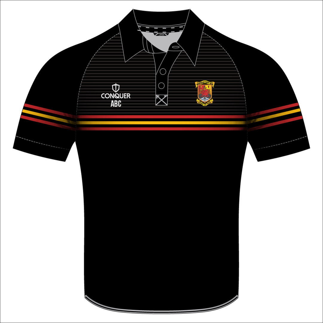 Carmarthen Quins RFC Sublimated Polo Shirt Kids
