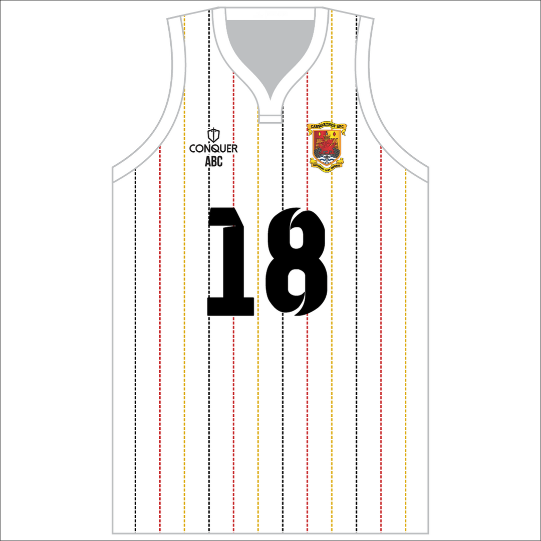 Carmarthen Quins RFC Sublimated Basketball Vest