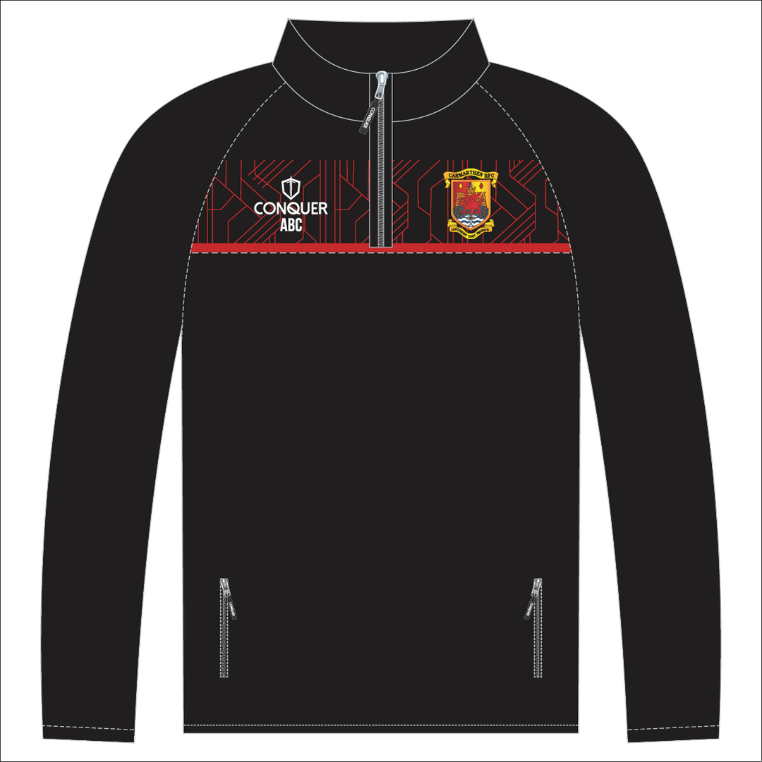 Carmarthen Quins RFC 1/4 Zip Midlayer (Kids)