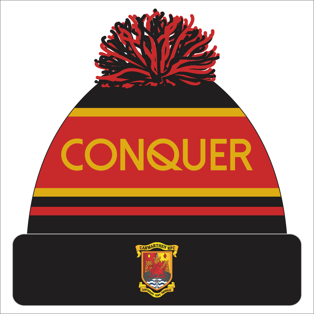 Carmarthen Quins RFC Bobble Hat (Adults)