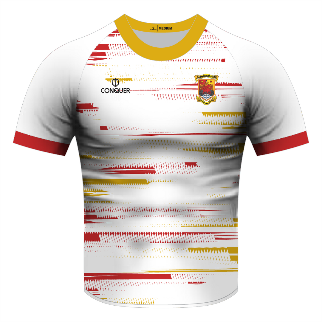 Carmarthen Quins RFC WHITE Sublimated T-Shirt