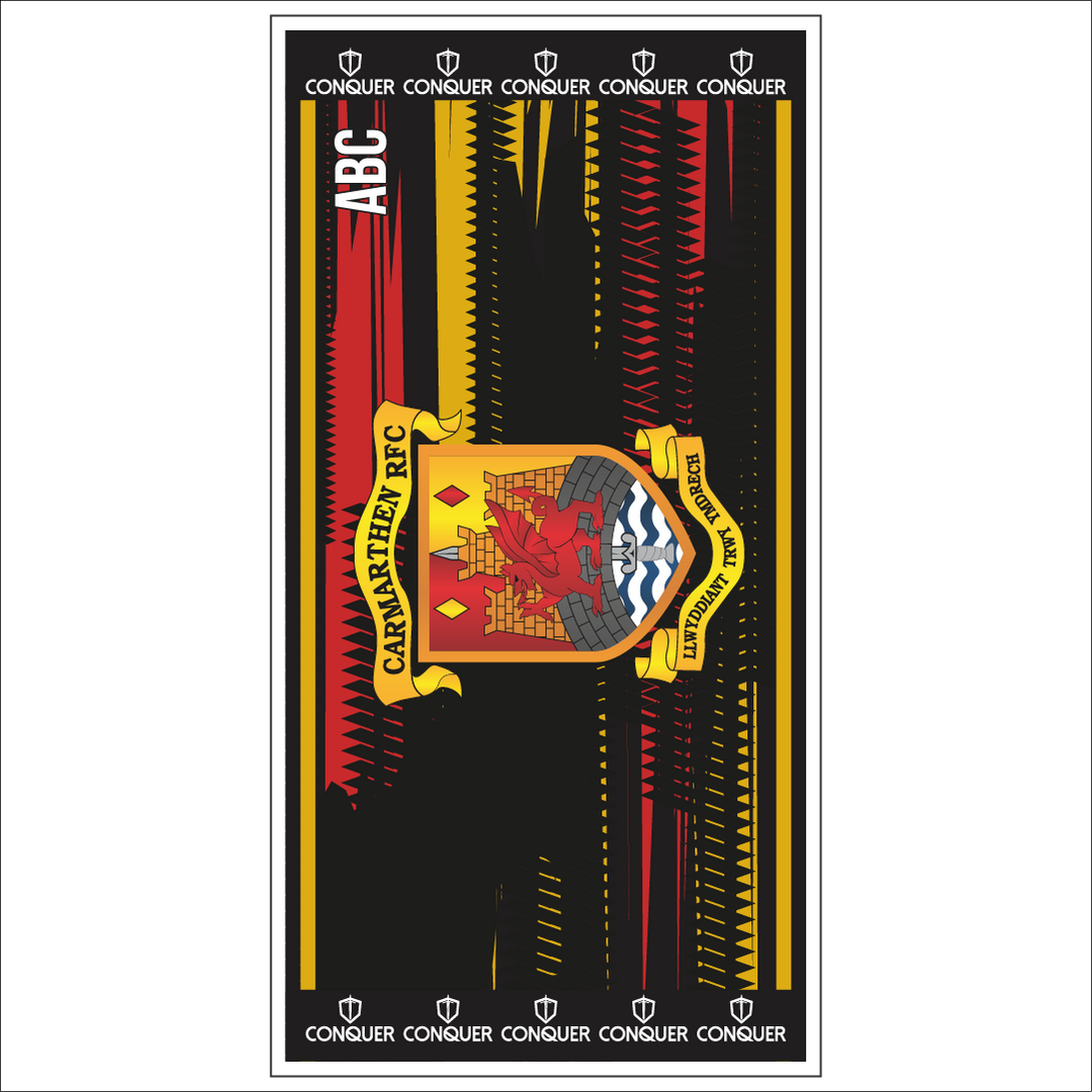 Carmarthen Quins RFC Beach Towel